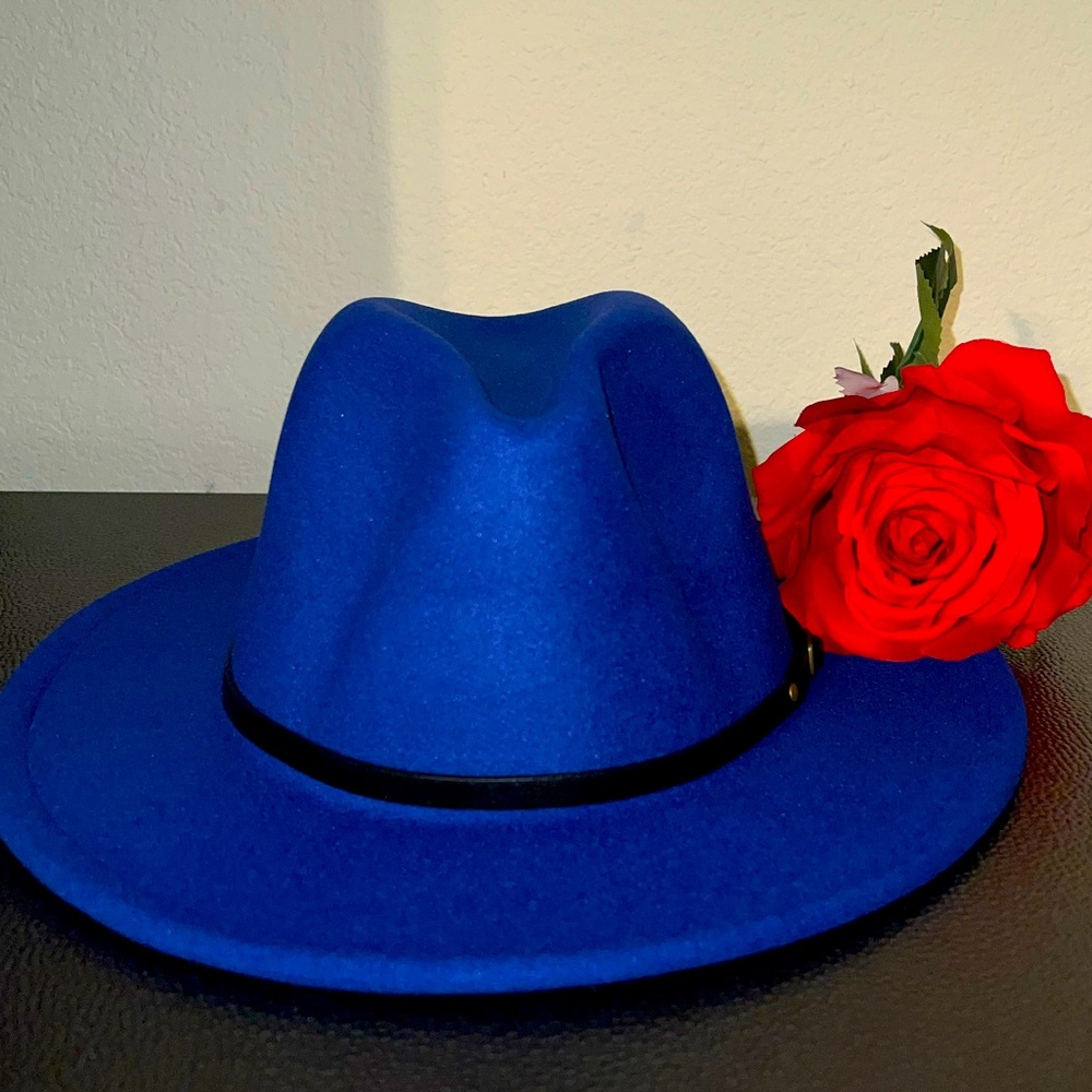 Blue Fedora Hat